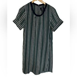 Sea New York Black and White Striped Dress